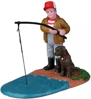 Lemax gone fishin’ kerstdorp figuur type 2 Vail Village  2022