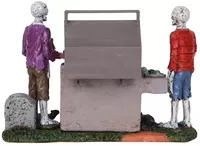 Lemax gory grillin verlichte accessoire Spooky Town 2015 - afbeelding 4