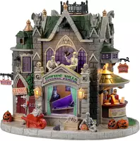 Lemax gothic hills funeral parlor huisje Spooky Town 2023