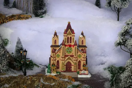Lemax grace cathedral verlicht kersthuisje Caddington Village 2024 - afbeelding 4