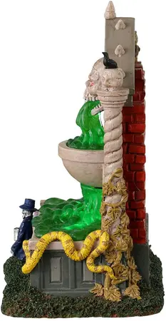 Lemax grime and slime spring verlicht tafereel Spooky Town 2024 - afbeelding 3
