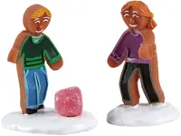 Lemax gumdrop games, set of 2 kerstdorp figuur type 2 Sugar 'N' Spice 2018