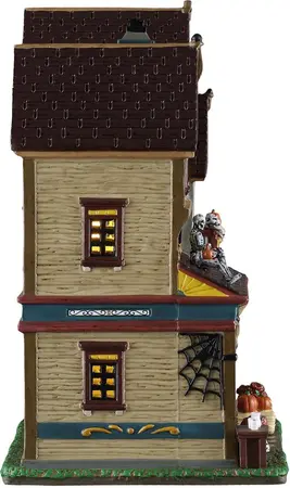 Lemax halloween at the wilsons verlicht huisje Spooky Town 2026 - afbeelding 2