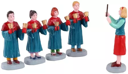 Lemax handbell choir, s/5 kerstdorp figuur type 5 2021