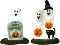 Lemax happy halloween ghosts, set of 2 accessoire Spooky Town 2022