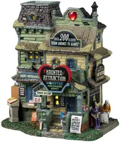 Lemax haunted attraction verlicht huisje Spooky Town 2024 - afbeelding 1