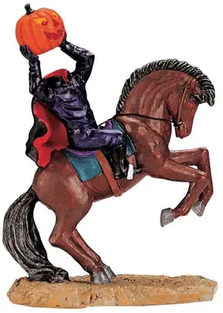 Lemax headless rider halloween figuur Spooky Town 2002
