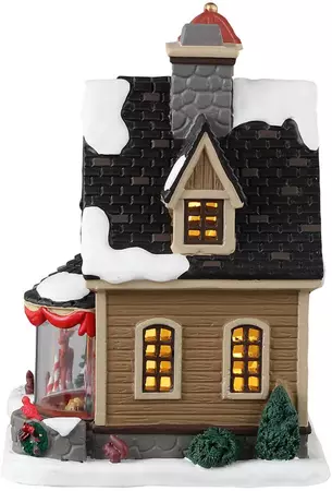 Lemax here's to the holidays verlicht kersthuisje Vail Village 2023 - afbeelding 3