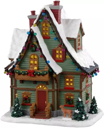 Lemax hide-away cabin verlicht kersthuisje Vail Village 2023 - afbeelding 1