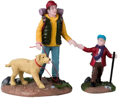 Lemax hiking buddies s/2 kerstdorp figuur type 3 Vail Village 2024