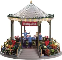 Lemax holiday garden green bandstand bewegende draaimolen 2019