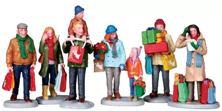 Lemax holiday shoppers s/6 kerstdorp figuur type 6 Caddington Village 2010