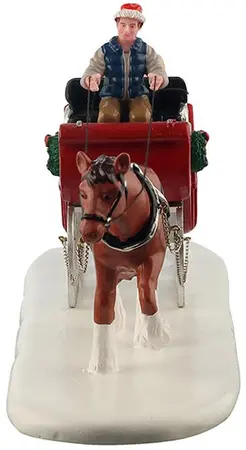 Lemax holiday sleigh ride kerstdorp tafereel 2026 - afbeelding 2