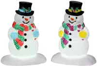 Lemax holly hat snowman verlichte kerstdorp accessoire 2022