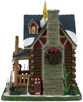 Lemax holly & ivy's christmas yard decor verlicht kersthuisje Vail Village 2026 - afbeelding 3