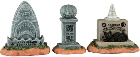 Lemax horrid headstones s/3 accessoire Spooky Town 2024