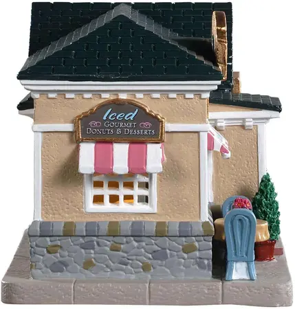 Lemax iced desserts verlicht kersthuisje Caddington Village 2019 - afbeelding 3
