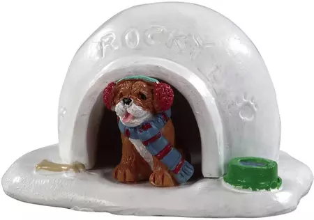Lemax igloo doghouse kerstdorp accessoire Vail Village 2019