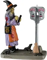 Lemax illegal broom parking halloween figuur Spooky Town 2024