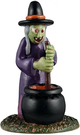 Lemax inflatable witch yard decoration halloween figuur Spooky Town 2025