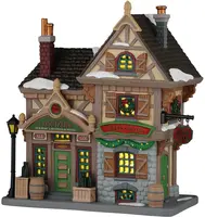 Lemax j. spritzer's holiday libations and wines verlicht kersthuisje Caddington Village 2026 - afbeelding 1