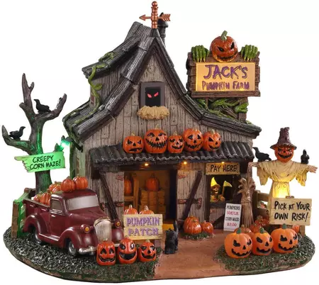 Lemax jack's pumpkin farm tafereel Spooky Town 2021