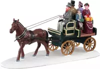 Lemax jaunting car kerstdorp tafereel Caddington Village 2020 - afbeelding 1