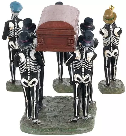 Lemax jazz funeral s/4 tafereel Spooky Town 2021 - afbeelding 4