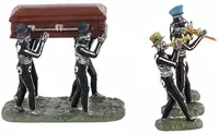 Lemax jazz funeral s/4 tafereel Spooky Town 2021 - afbeelding 2