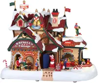 Lemax kringle's cottage bewegend kersthuisje Santa's Wonderland 2019