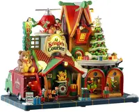 Lemax kringle's courier bewegend kersthuisje Santa's Wonderland 2025 - afbeelding 1