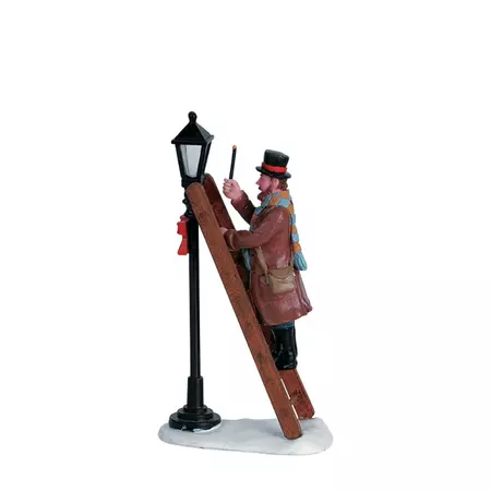Lemax lamplighter kerstdorp figuur type 3 Caddington Village 2006