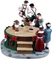 Lemax leapin' lederhosen kerstdorp tafereel 2025 - afbeelding 4
