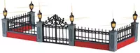 Lemax lighted wrought iron fence s/5 verlichte kerstdorp accessoire 2005