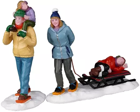 Lemax long day snowshoeing s/2 kerstdorp figuur type 4 Vail Village 2022