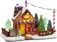 Lemax lou's tree farm kersthuisje Sugar 'N' Spice 2023 - afbeelding 3