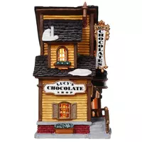 Lemax lucy's chocolate shop verlicht kersthuisje Caddington Village 2004 - afbeelding 2