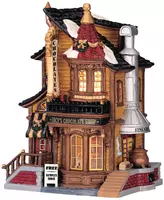 Lemax lucy's chocolate shop verlicht kersthuisje Caddington Village 2004