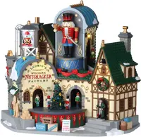 Lemax ludwig’s wooden nutcracker factory bewegend kersthuisje Caddington Village 2020