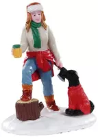 Lemax lumberjill sonia kerstdorp figuur type 2 Vail Village  2021