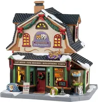 Lemax luna & ollie's custom pet furniture verlicht kersthuisje Caddington Village 2025 - afbeelding 1