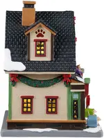 Lemax luna & ollie's custom pet furniture verlicht kersthuisje Caddington Village 2025 - afbeelding 3