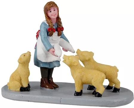 Lemax lunchtime for piglets kerstdorp figuur type 2 Caddington Village 2022