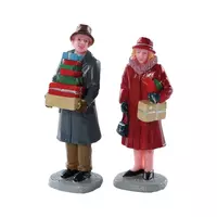 Lemax mailing frenzy s/2 kerstdorp figuur type 2 Caddington Village 2018