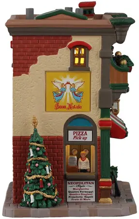 Lemax mario's pizzeria & bistro verlicht huisje Caddington Village 2026 - afbeelding 2