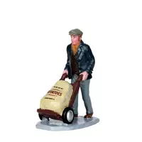 Lemax market worker kerstdorp figuur type 2 Caddington Village 2013