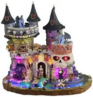 Lemax medi-evil castle bewegend huisje Spooky Town 2025