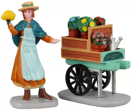 Lemax merry's garden cart s/2 kerstdorp figuur type 4 Caddington Village 2022