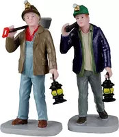 Lemax miners s/2 kerstdorp figuur type 3 Caddington Village  2022