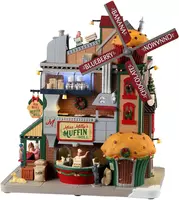 Lemax miss milly's muffin mill bewegend kersthuisje Caddington Village 2023